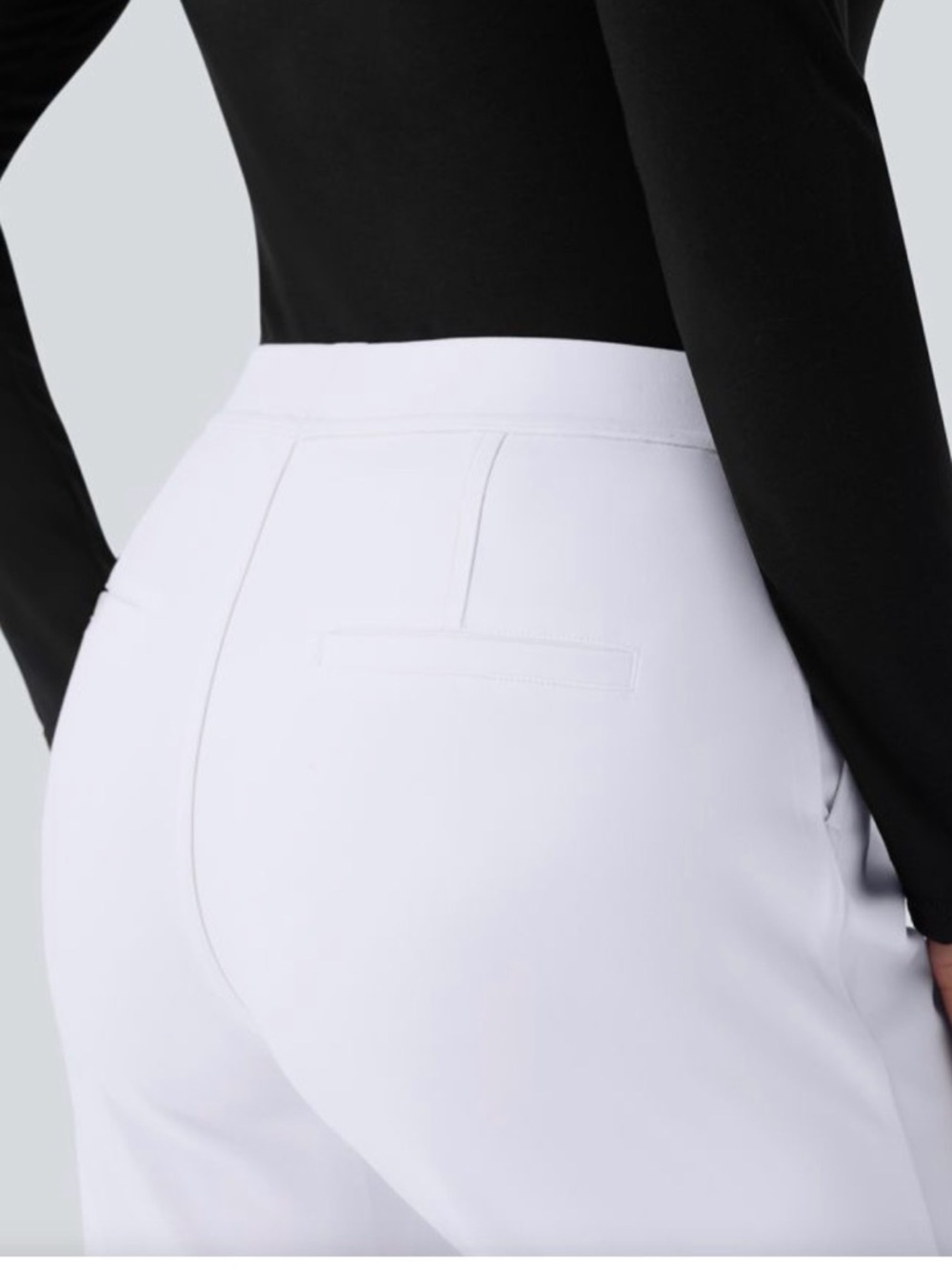 HALARA White Wide-Leg Women's Pants - Picture 5 of 6